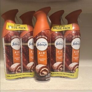 Febreze Air Mist Pumpkin Roll Five Cans